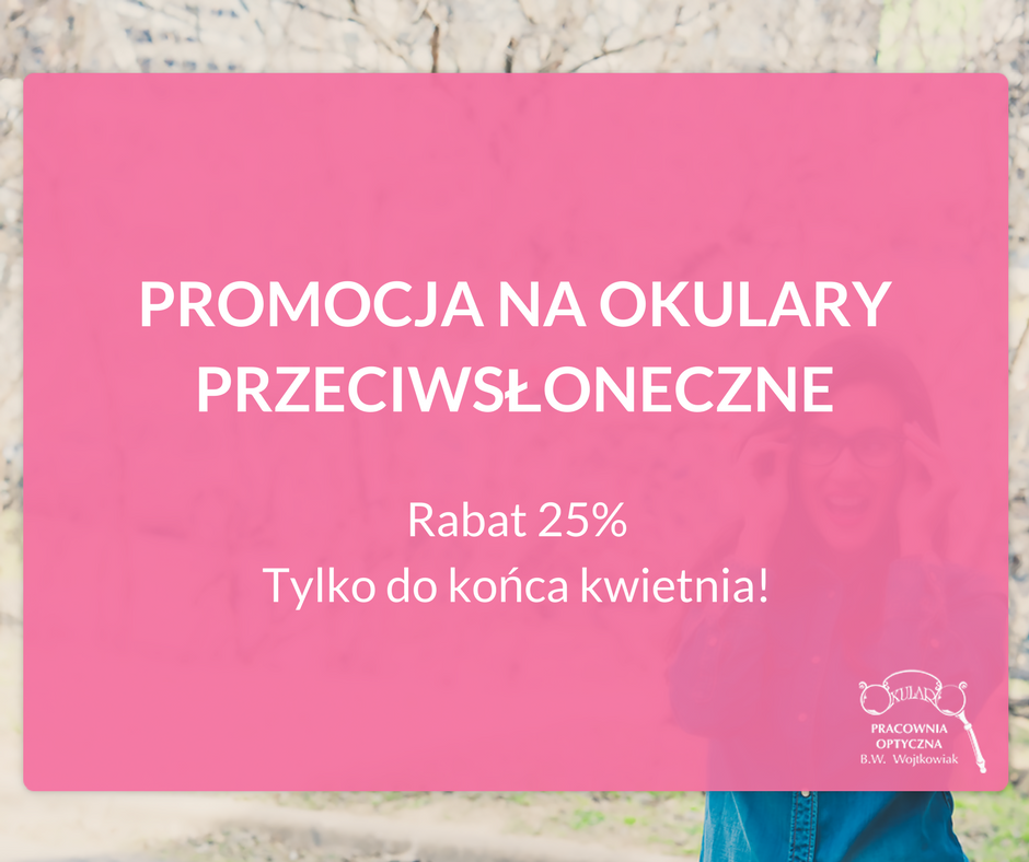 Rabat na okulary przeciwsłoneczne